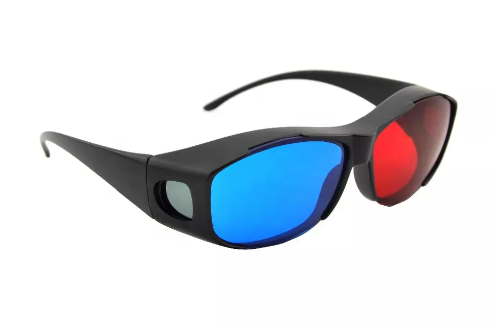 Red Blue (Cyan) Anaglyph Glasses Pack of 12.  Stereoscopic 3D glasses. Bulk Deal Available.