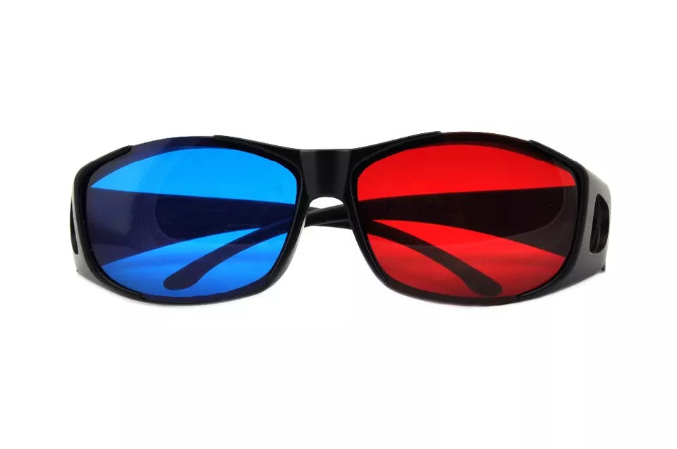 Red Blue (Cyan) Anaglyph Glasses Pack of 12.  Stereoscopic 3D glasses. Bulk Deal Available.